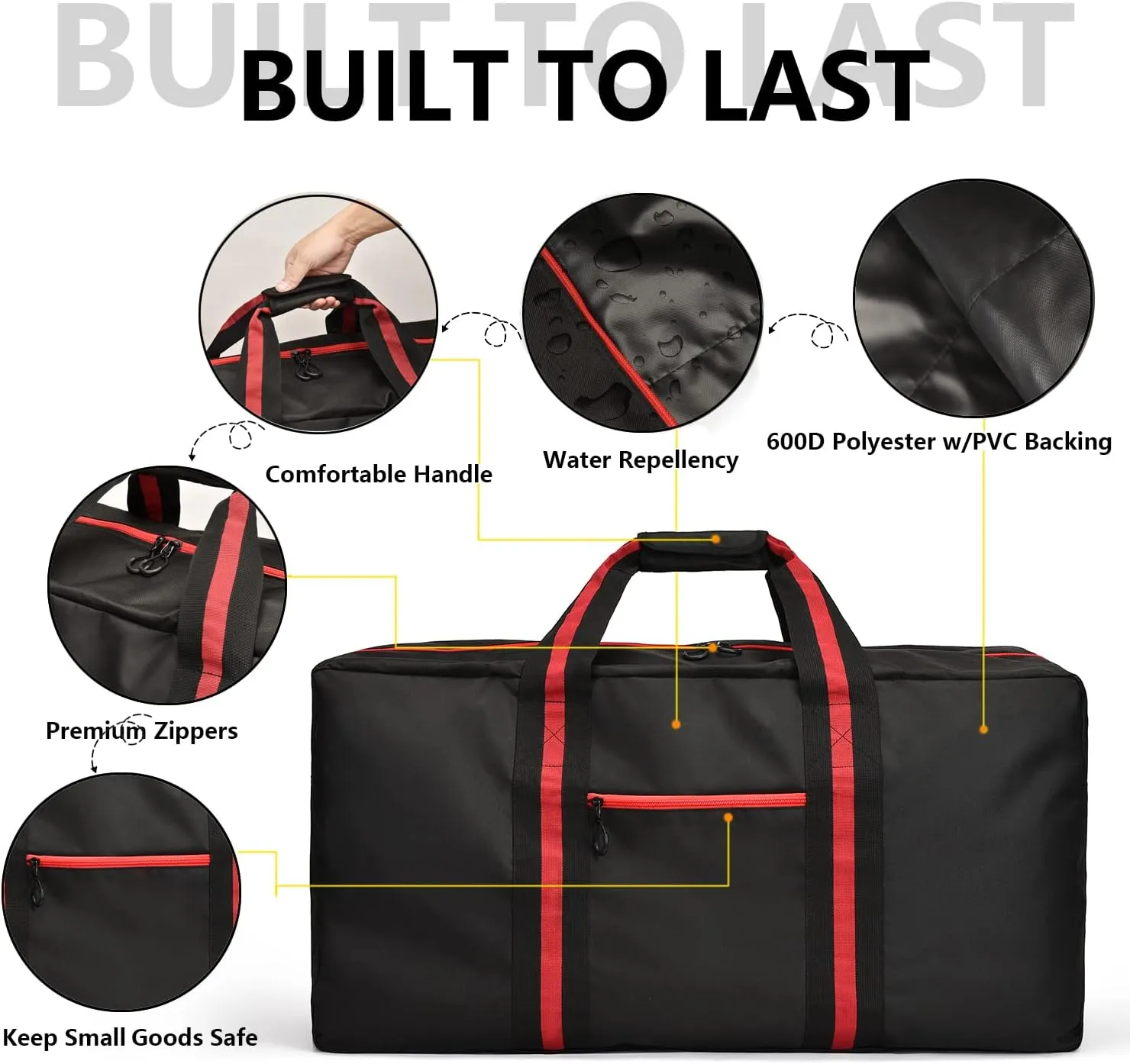 100L Large Duffle Bag for Travel 31.1 Diffle Bag - Overnight Weekender Camping, Storage for Men Women