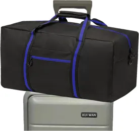 24.8  Travel Bag, Duffle Bag for Men Women, Large 60L Weekender Overnight Bag with Trolley Sleeve and Wet Pocket