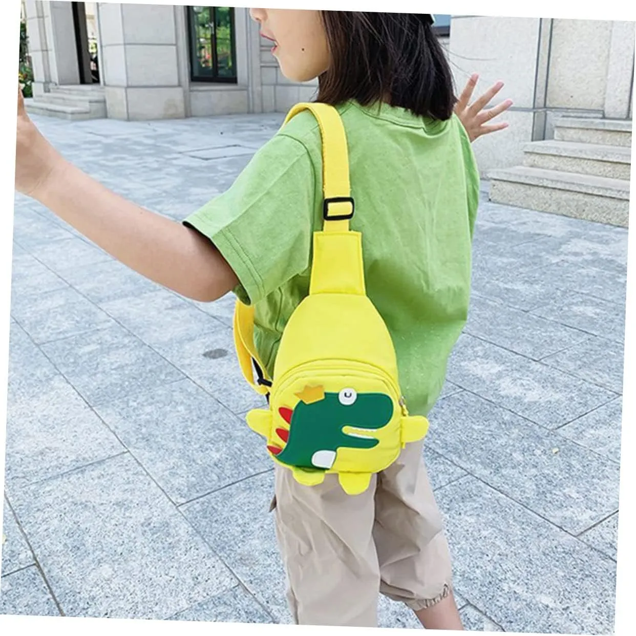 Adorable Cross Body Bag Dinosaur Storage Bag for Boys and Creative Cartoon Design Durable and Safe Materials Present