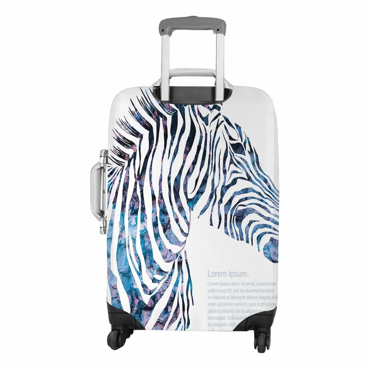Animals themed Cover for Luggage suitcase printed decorative silhouette zebra