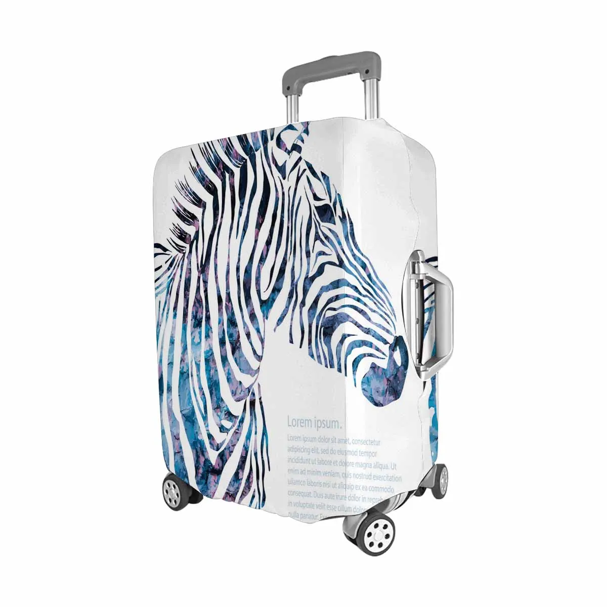 Animals themed Cover for Luggage suitcase printed decorative silhouette zebra