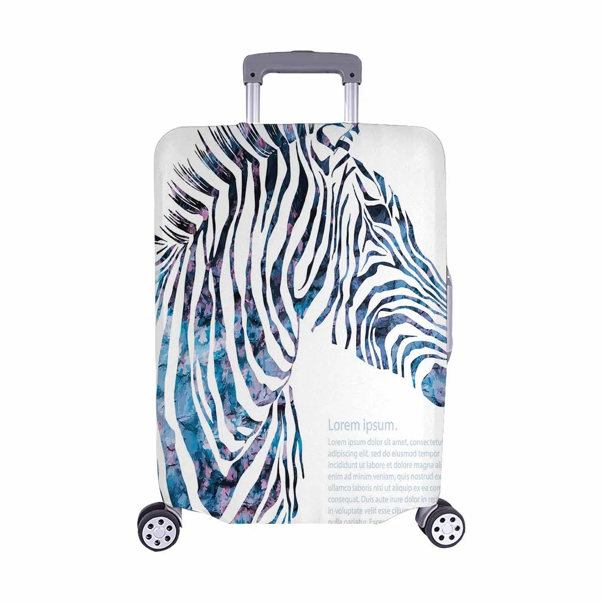 Animals themed Cover for Luggage suitcase printed decorative silhouette zebra