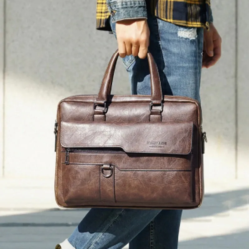 Archibald Crazy Horse Leather Vintage Weekender Bag
