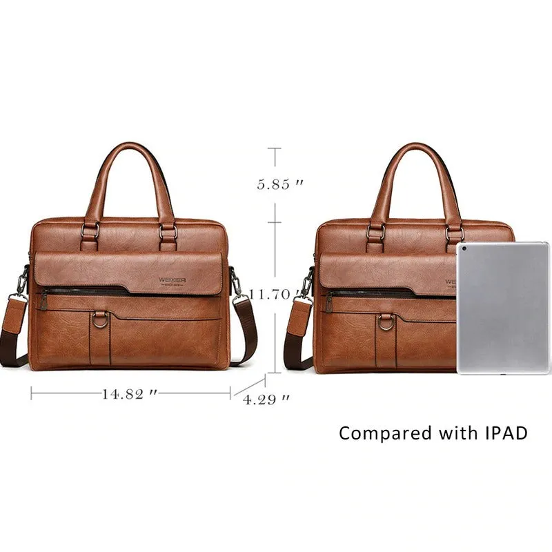 Archibald Crazy Horse Leather Vintage Weekender Bag