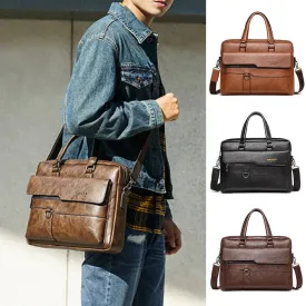 Archibald Crazy Horse Leather Vintage Weekender Bag