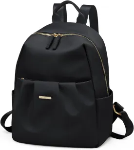 Backpack for Women, Small Cute Backpack Purse Lightweight Casual Daypack Backpack for Travel Mini Backpacks for Ladies College Work,9.7Inch,Black