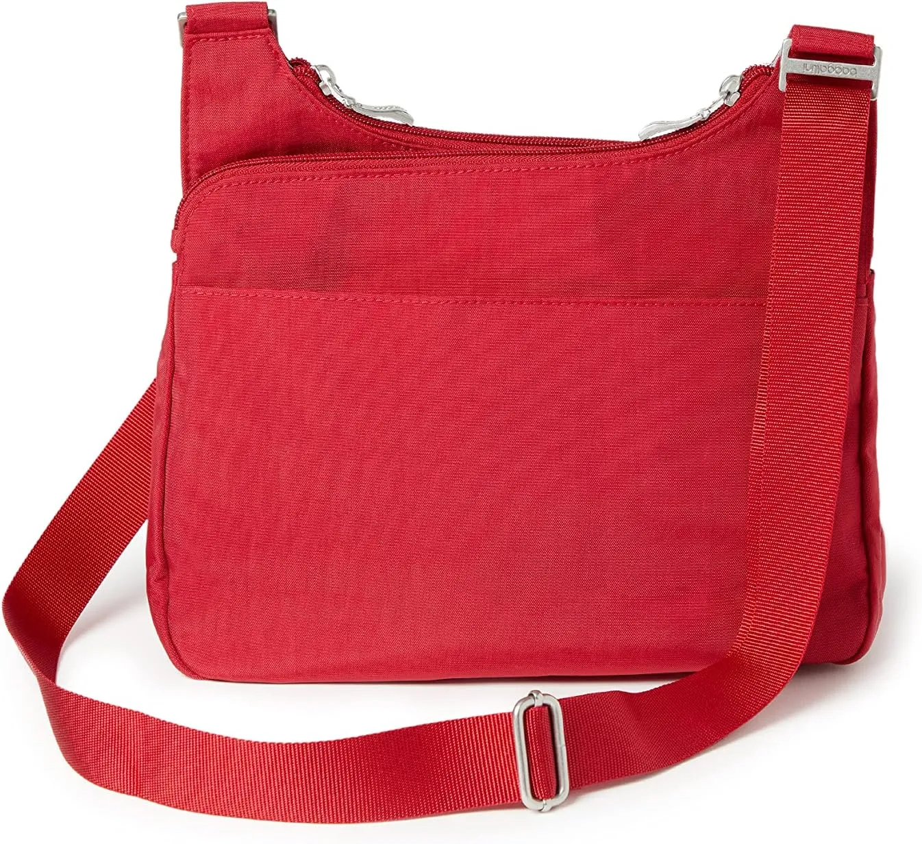 Baggallini Cross Over Crossbody Women 11x8.5 Medium Travel Bag Lightweight Water-Resistant Nylon Organized Handbag Purse