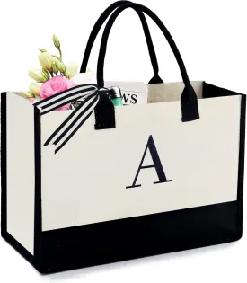 BeeGreen Personalized-Tote-Bag-for Women Mom Teacher Friends Sister Gift Bags with Comestic Bag