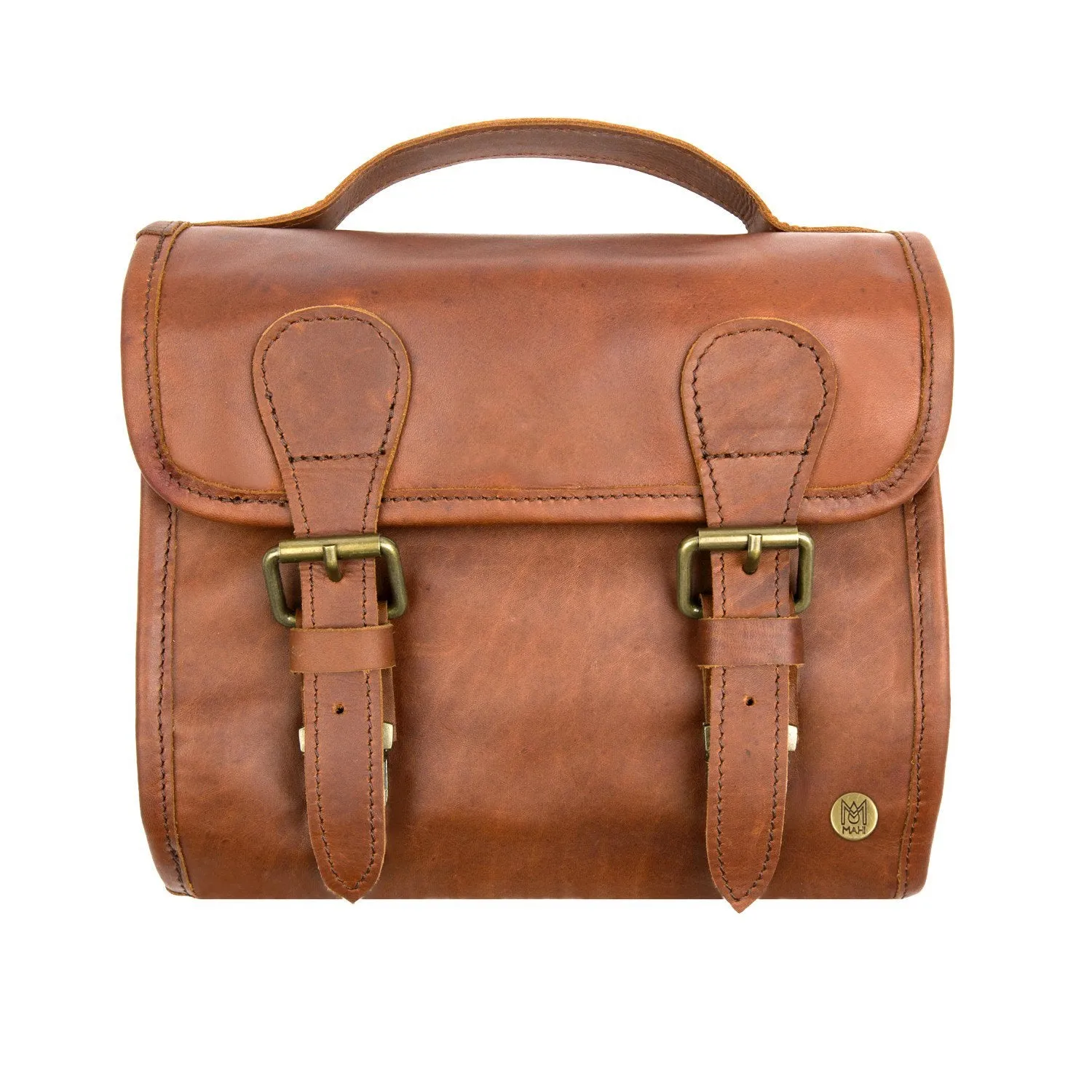 Branded Leather Wash & Cosmetics Bags