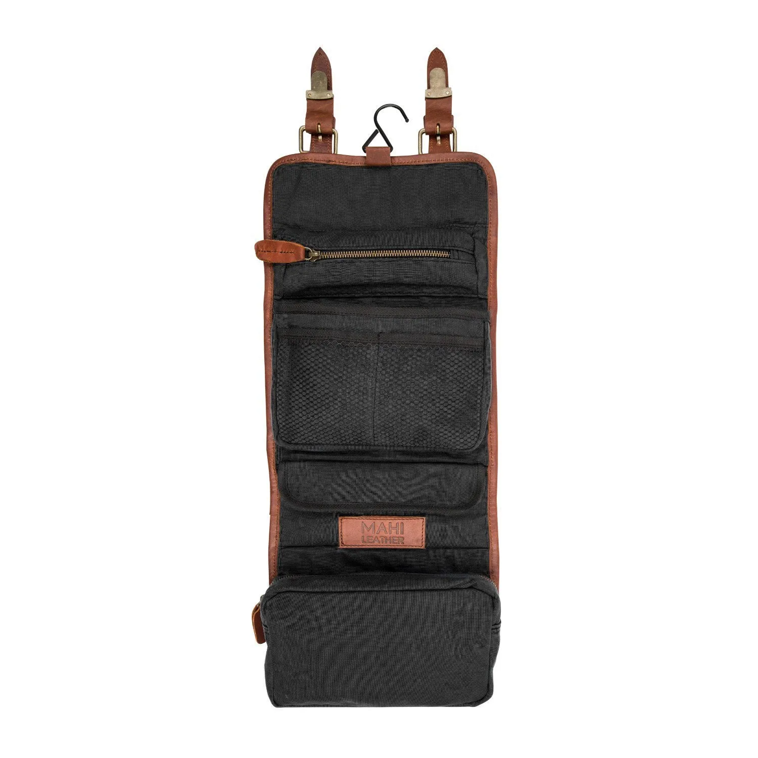 Branded Leather Wash & Cosmetics Bags