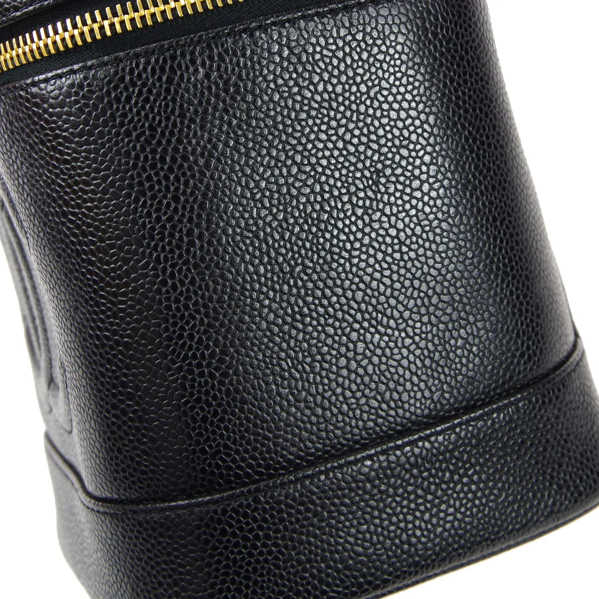 Chanel 1997-1999 Timeless Vanity Handbag Black Caviar