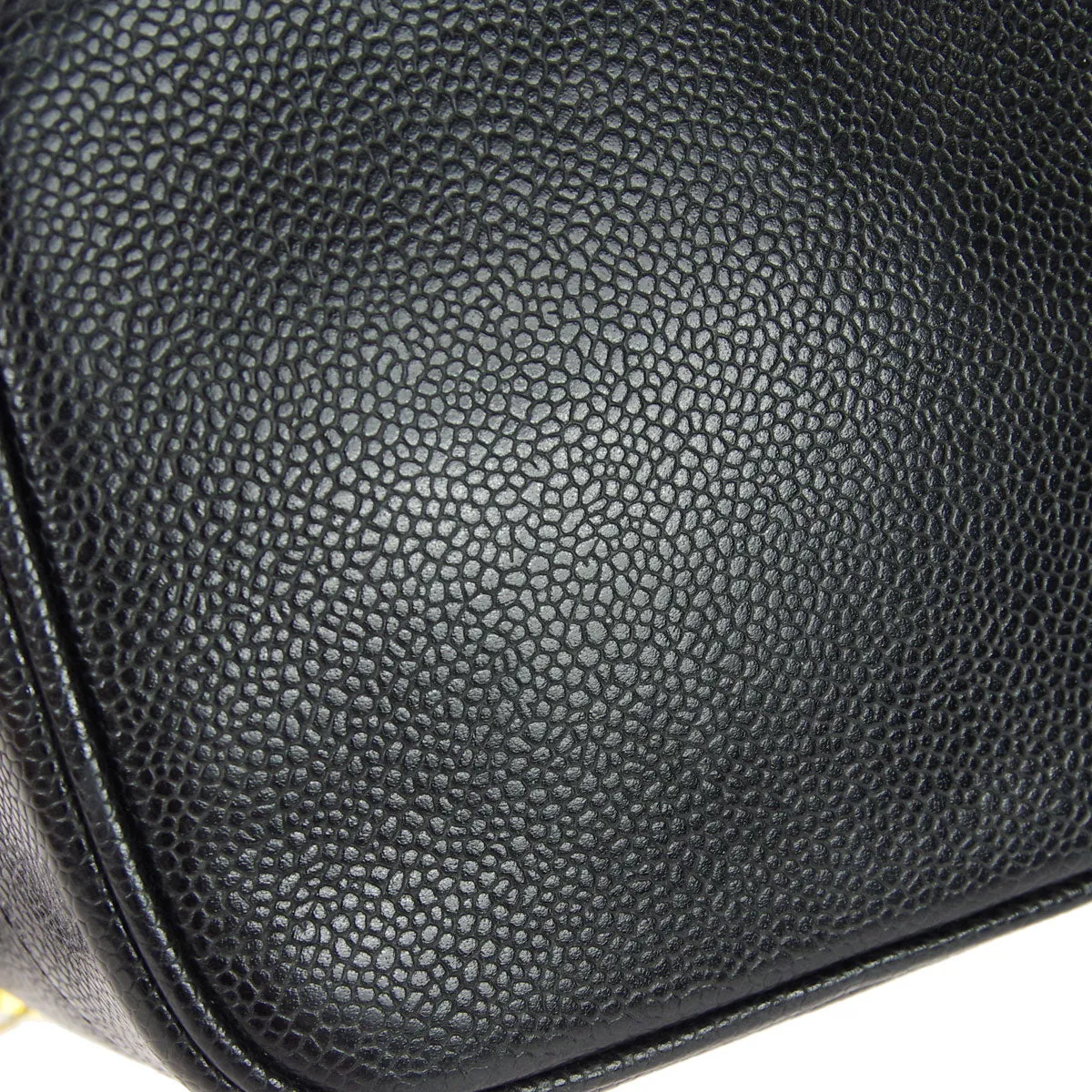 Chanel 1997-1999 Timeless Vanity Handbag Black Caviar