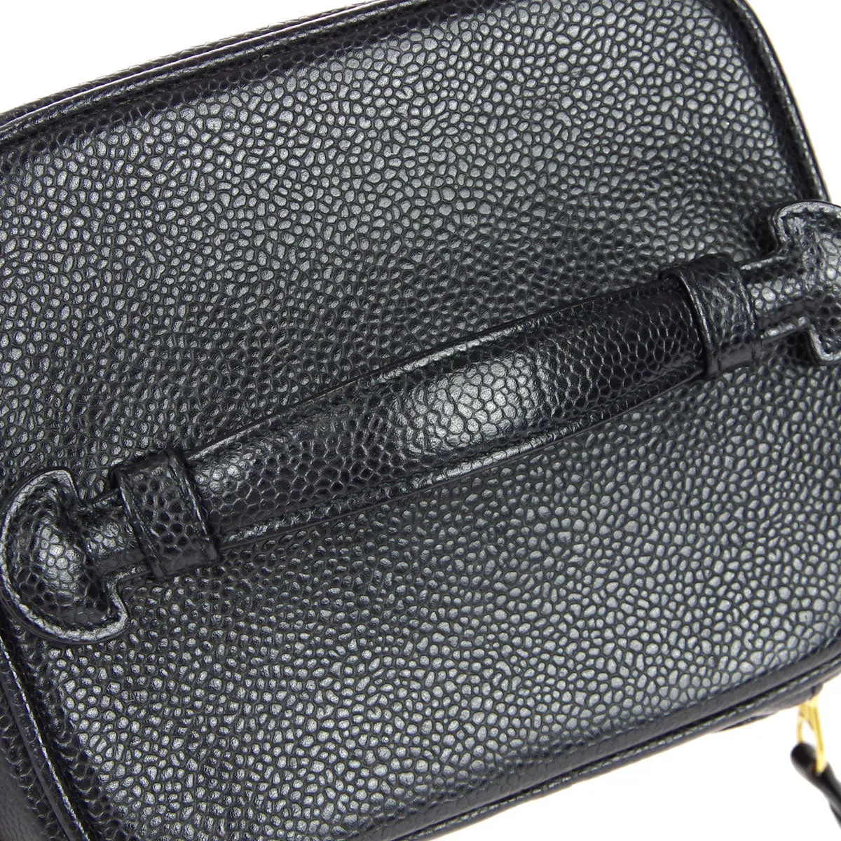 Chanel 1997-1999 Timeless Vanity Handbag Black Caviar