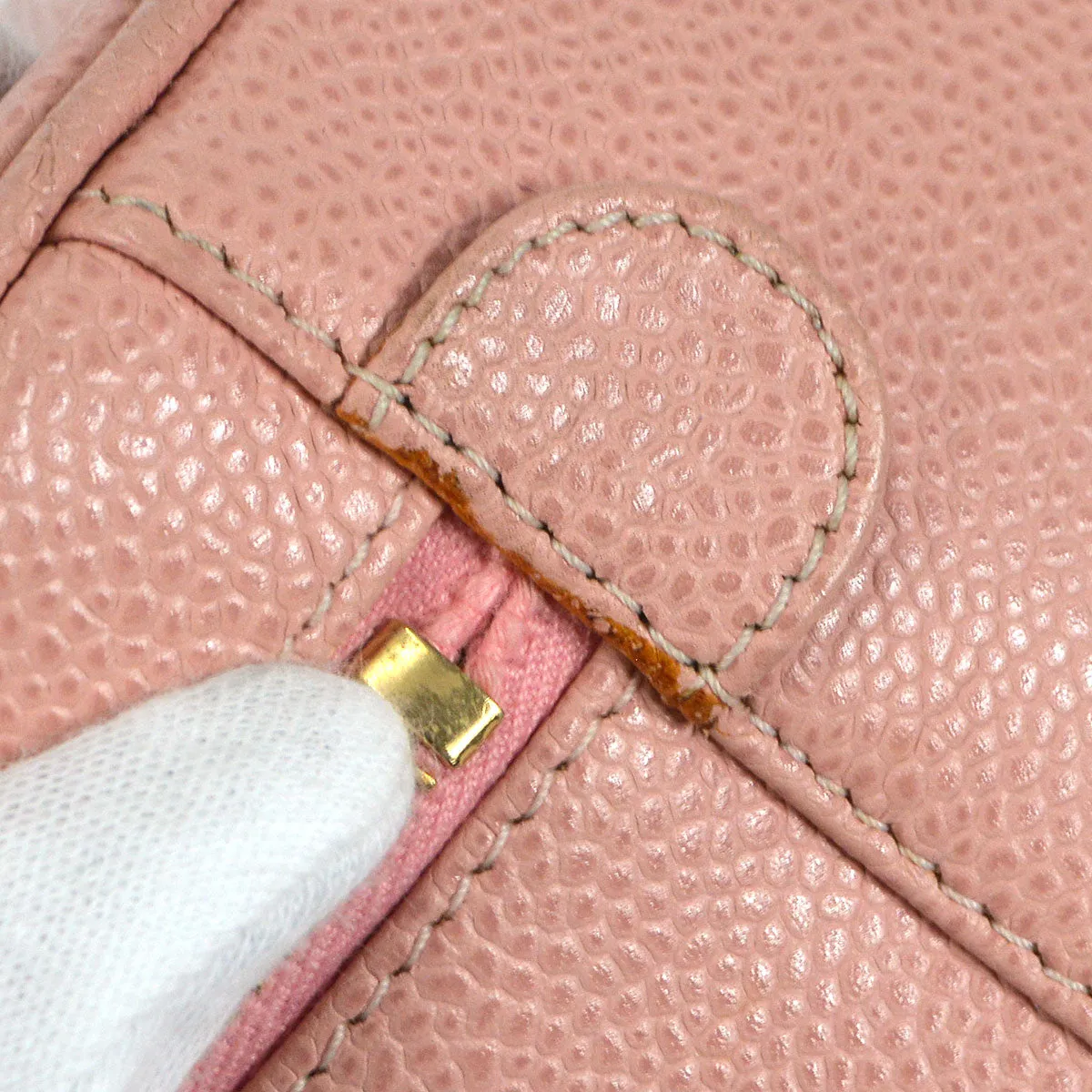Chanel 2003-2004 Pink Caviar Timeless Vanity Handbag