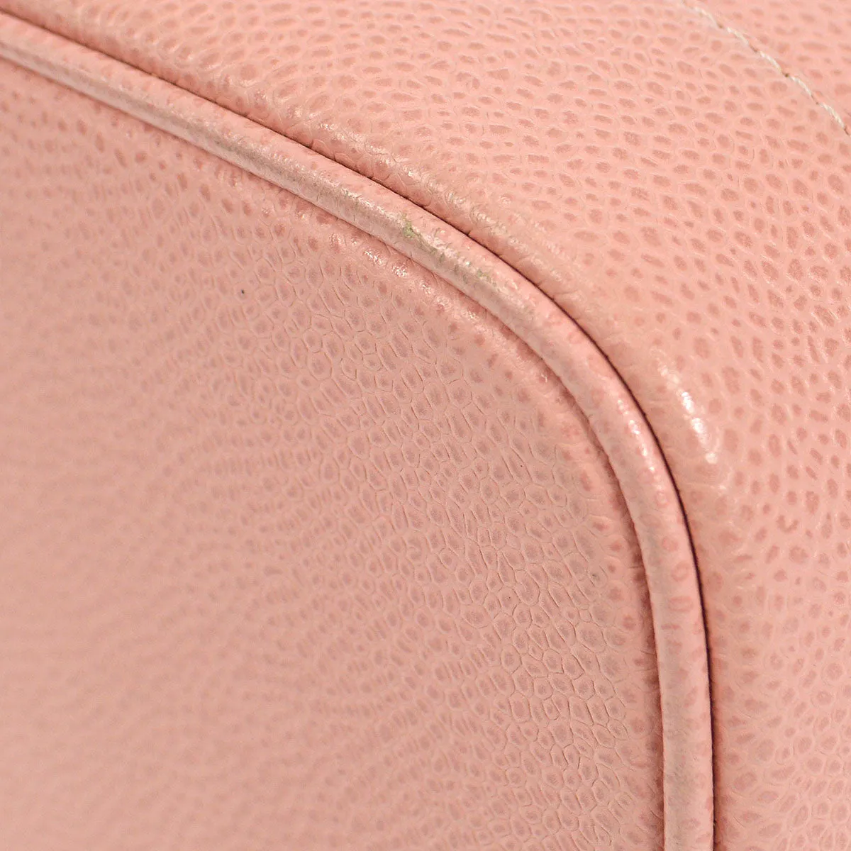Chanel 2003-2004 Pink Caviar Timeless Vanity Handbag