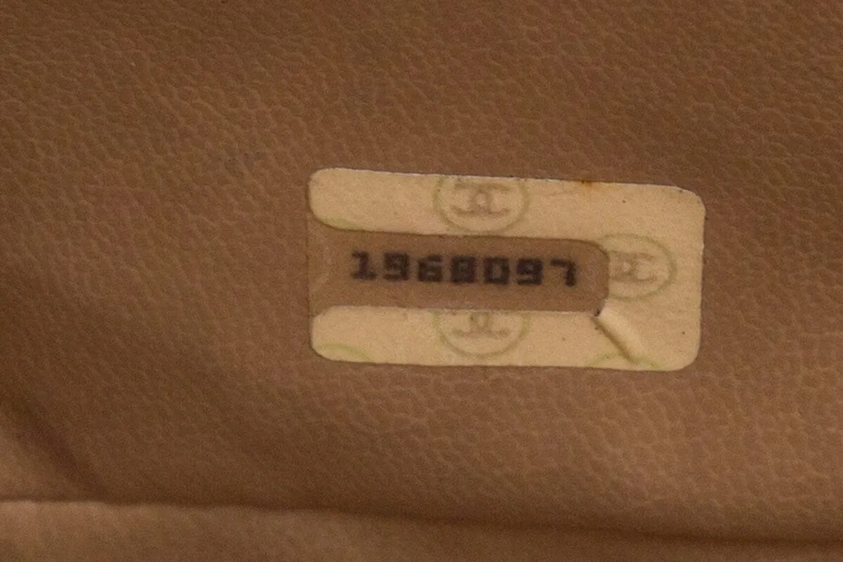 Chanel 2014 Beige Caviar CC Timeless Sling Backpack