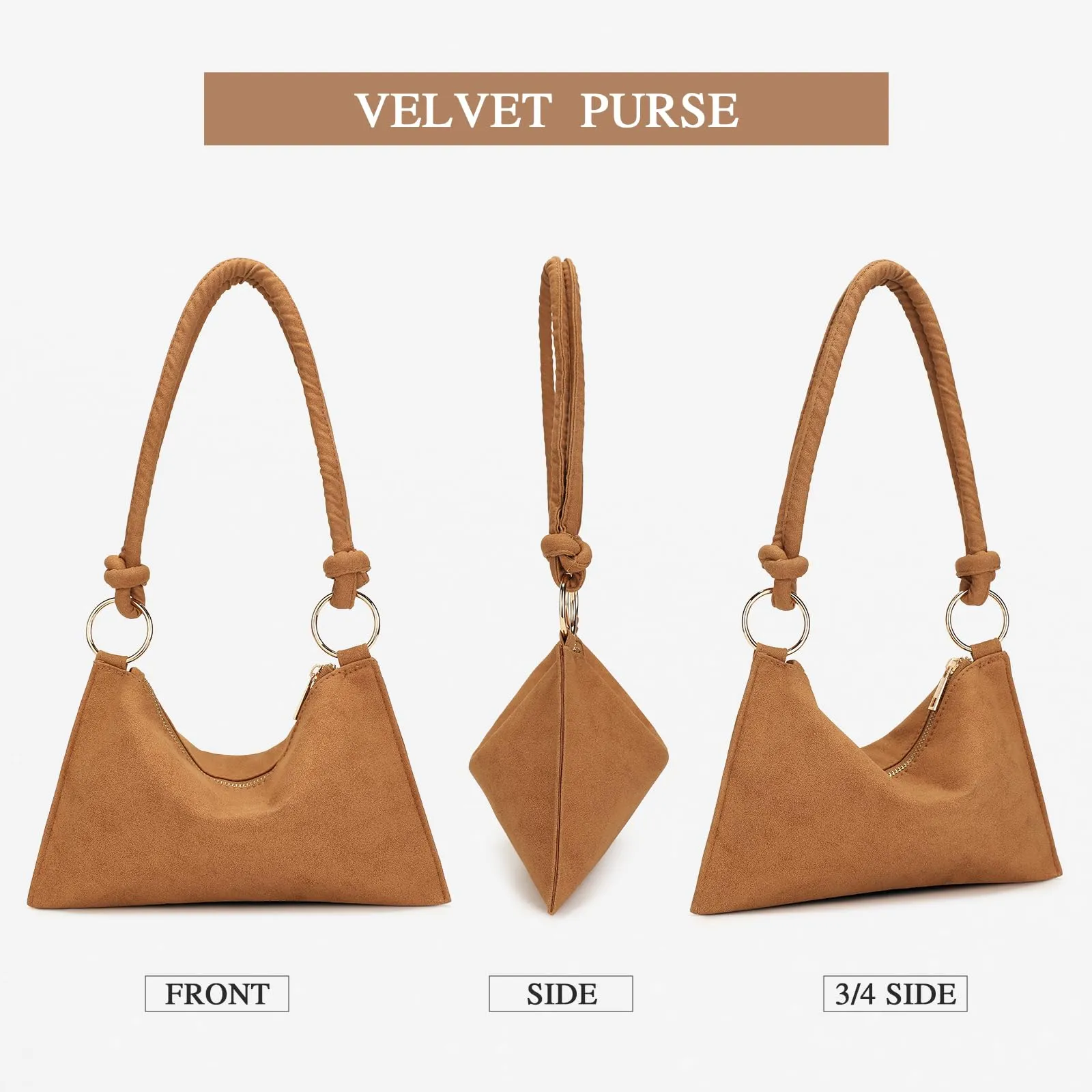 Clutch velvet evening bag small handbag crossbody shoulder bag chain bag