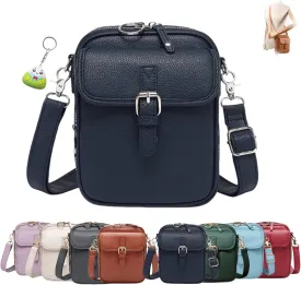 Collaborate Crossbody Leather Bag, Collaboraten 1 Crossbody Leather Bag, Anti-Theft Retro Design, Large Capacity for Women