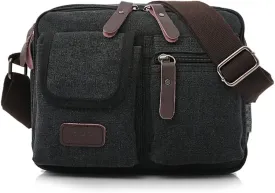 Collsants Small Vintage Canvas Crossbody Purse Travel Shoulder Bags Messenger Satchel Bag