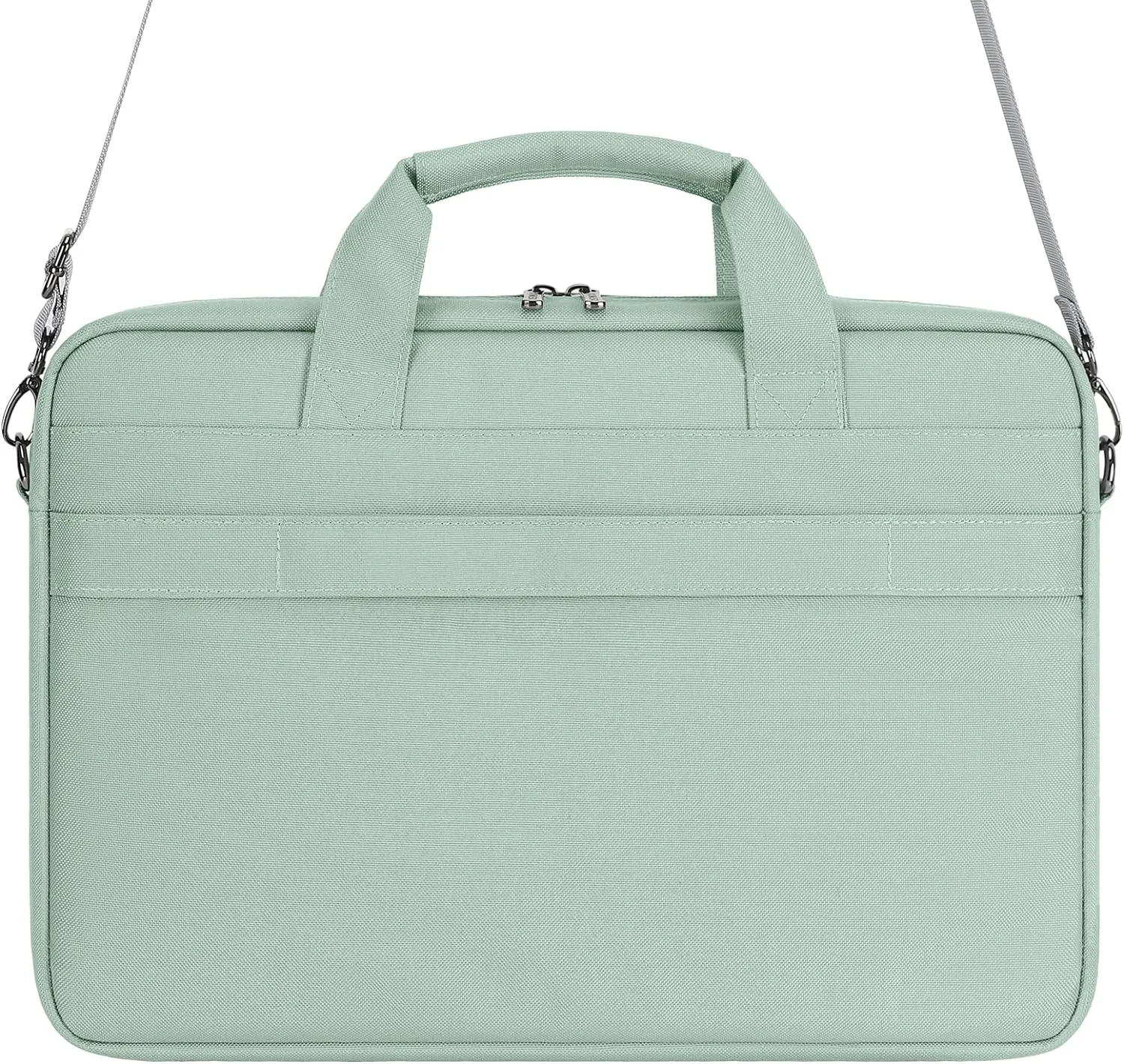 DOMISO 15.6 inch Laptop Bag Business Briefcase Water-resistant Notebook Messenger Shoulder Bag for 15.6" ASUS ZenBook Chromebook 15/HP Pavilion 15 Envy 15/Lenovo Ideapad ThinkPad,Sage Green