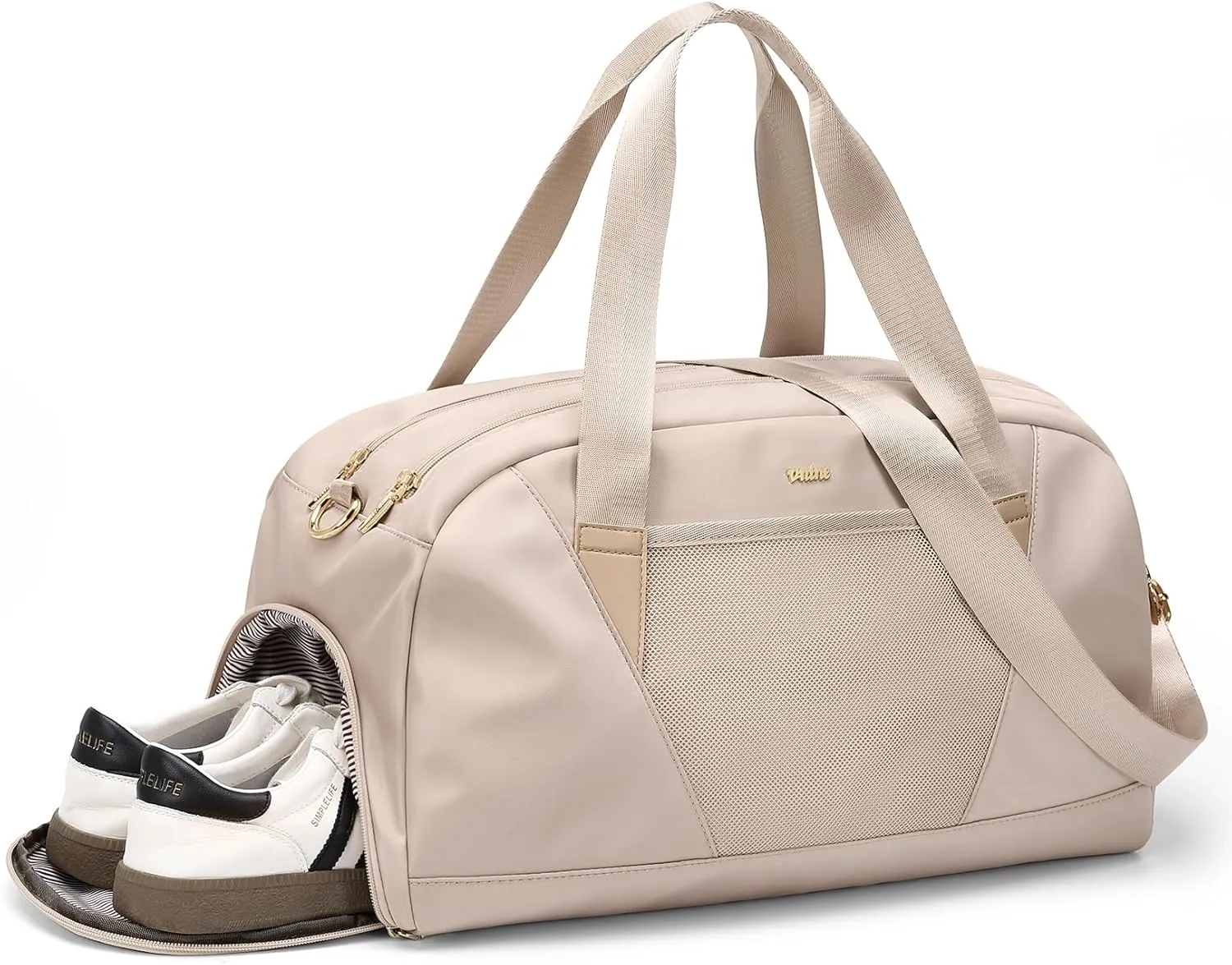 Duffle Bag for Women Men Travel Bags with Shoes Compartment Carry On Weekender Bag Airlines Approved Duffel Bag with Wet Pocket Water Resistant Overnight Sports Workout Dance Bags