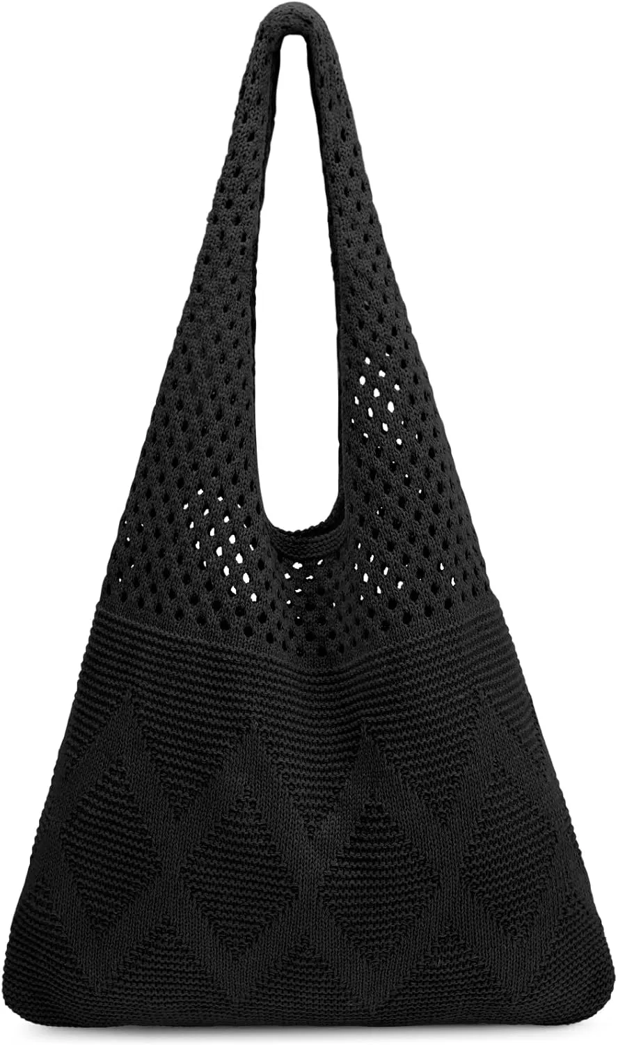 EIMMBD Crochet Bags for Women Beach Totes Bags Aesthetic Summer Tote Shoulder Hippie Bag Knit Bag
