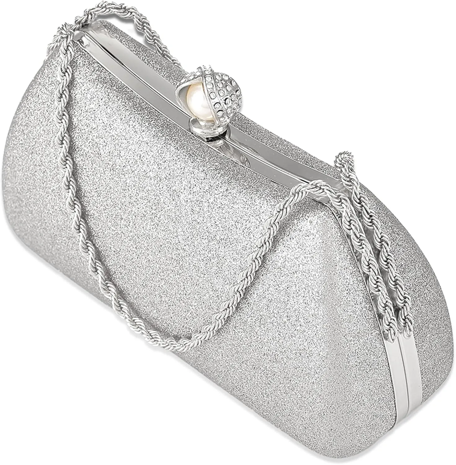Evening Clutch Bag for Women Glitter Shiny Dress Purse Wedding Bride Handbags Evening Clutches for Cocktail Party