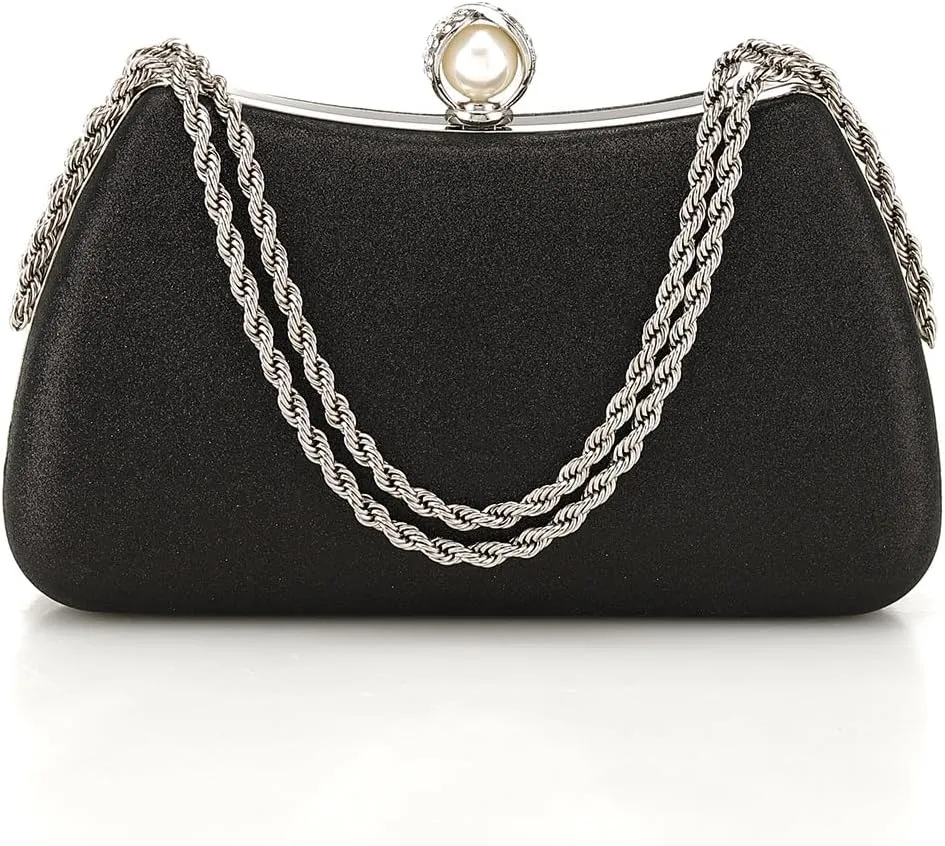 Evening Clutch Bag for Women Glitter Shiny Dress Purse Wedding Bride Handbags Evening Clutches for Cocktail Party