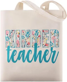 Glowave Teacher Appreciation Gifts Canvas Tote Bag Teacher Gifts Sturdy Cotton Shoulder Bag for Women End of Year Idea Gift