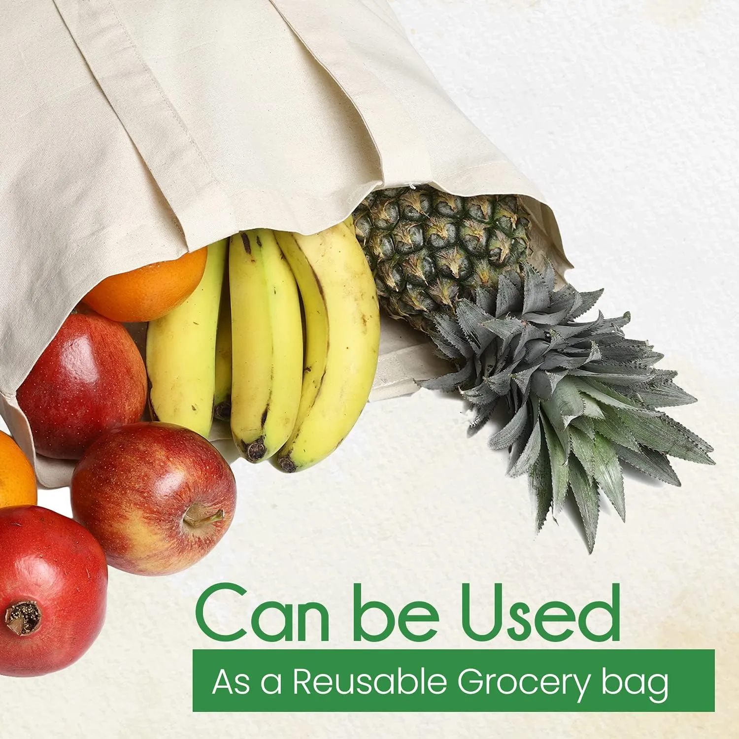 Greenmile Canvas Tote Bags Bulk 15 Pack - 15x16.5 Inch - 6 oz - Large Plain Canvas Tote Bags Premium Reusable Grocery Bags, Thick Shopping Bags for Arts & Craft DIY Promotion
