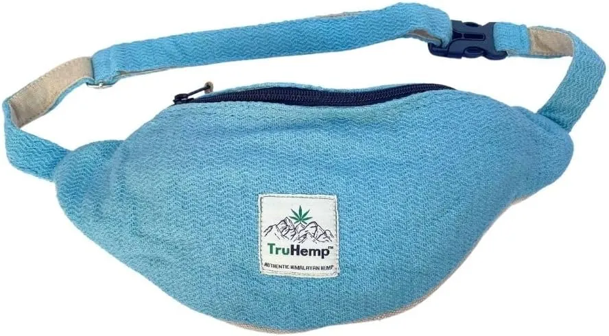 Hemp Fanny Pack, Lightweight Waist & Hip Bag with Adjustable Strap, Beige  Durable Belt Bag for Festivals, Hiking, and Everyday Use