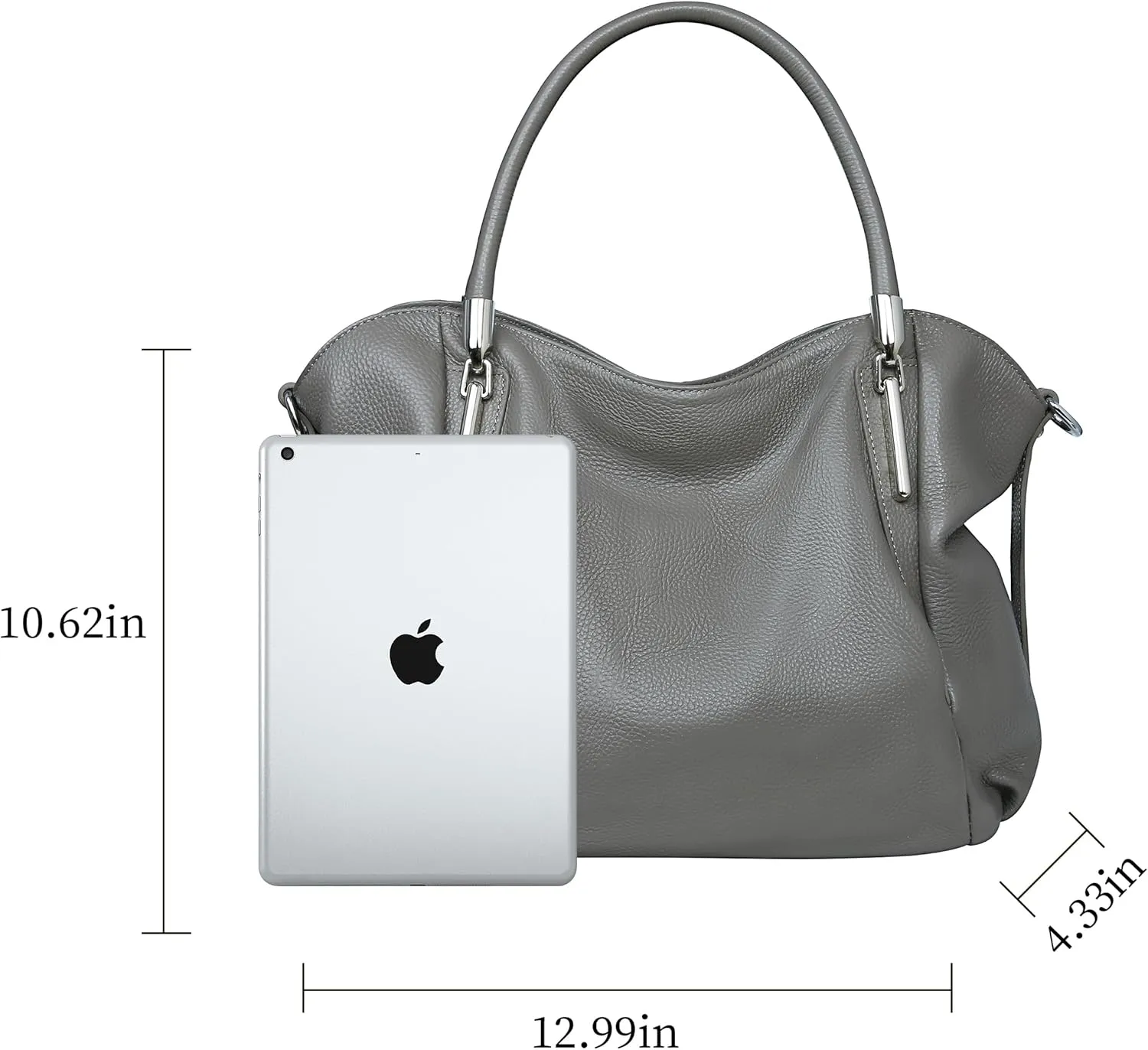 HESHE Genuine Leather Purses and Handbags for Women Shoulder Bags Tote Handbag Ladies Designer Hobo Satchel Crossbody Bag