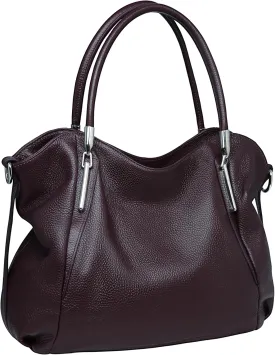 HESHE Genuine Leather Purses and Handbags for Women Shoulder Bags Tote Handbag Ladies Designer Hobo Satchel Crossbody Bag