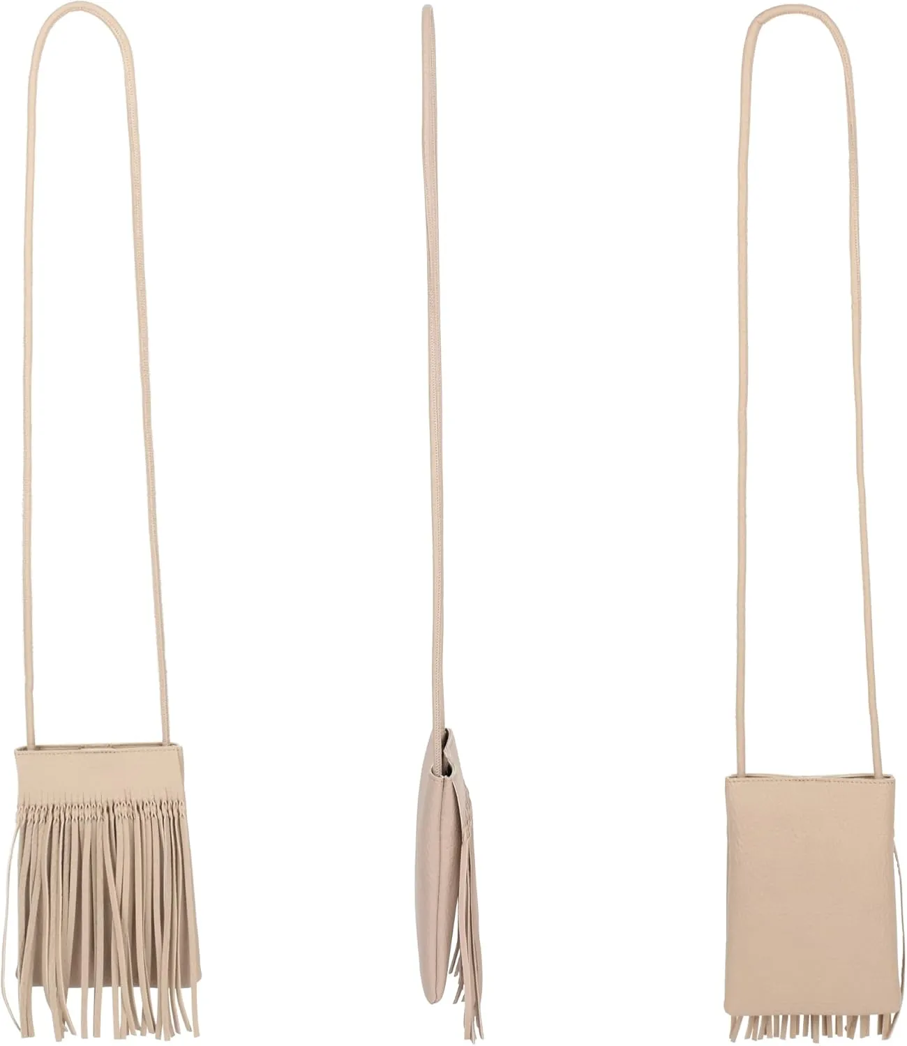 Hoce Womens Leather Fringe Messenger Bag Large Hobo Crossbody Tassel Shoulder Bags, Gift for Mom Wife Girlfriend