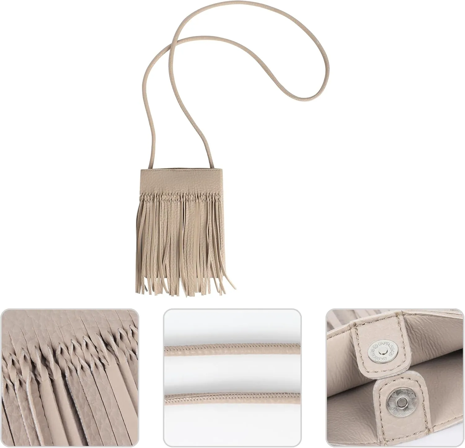 Hoce Womens Leather Fringe Messenger Bag Large Hobo Crossbody Tassel Shoulder Bags, Gift for Mom Wife Girlfriend