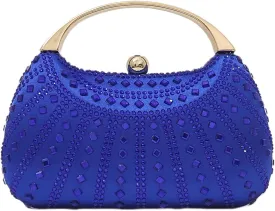 HUANG ZHUANG Elegant Crystal Clutch Rhinestone Handbags For Women Party Purse Wedding Prom Sparkly Bag