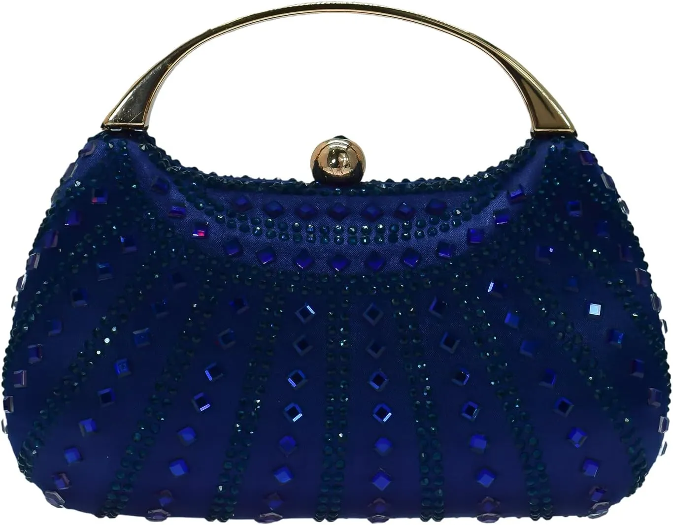HUANG ZHUANG Elegant Crystal Clutch Rhinestone Handbags For Women Party Purse Wedding Prom Sparkly Bag