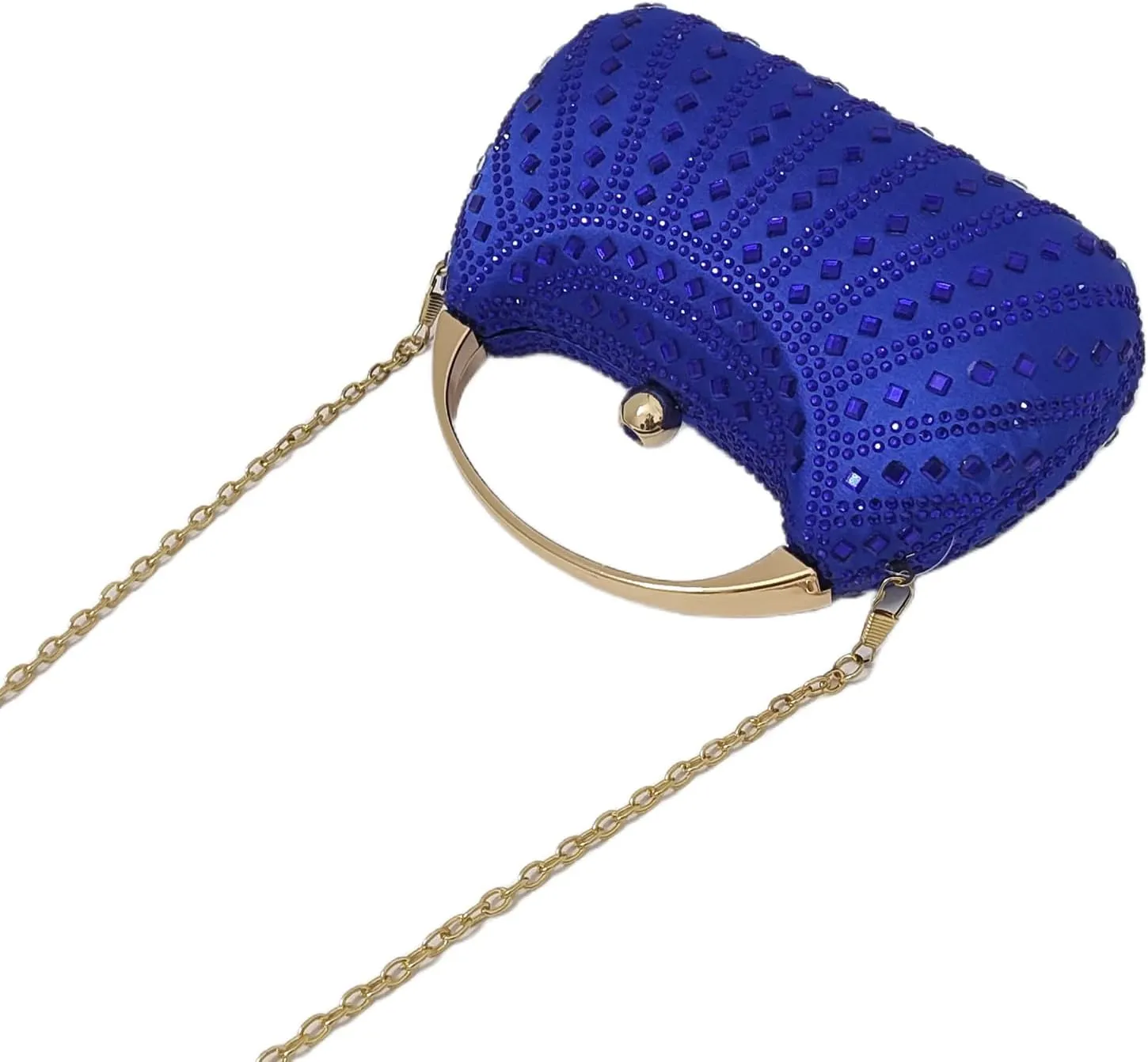 HUANG ZHUANG Elegant Crystal Clutch Rhinestone Handbags For Women Party Purse Wedding Prom Sparkly Bag