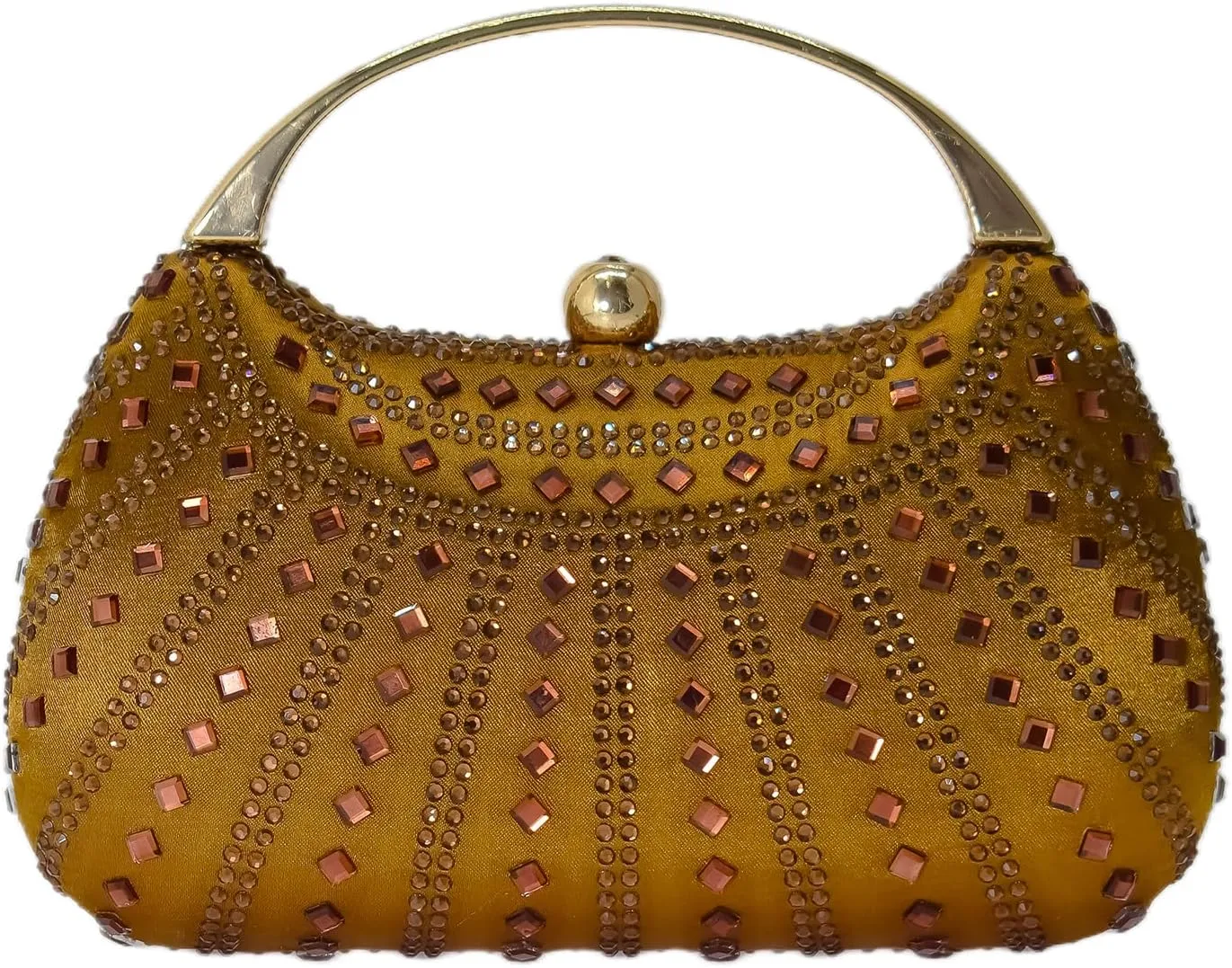 HUANG ZHUANG Elegant Crystal Clutch Rhinestone Handbags For Women Party Purse Wedding Prom Sparkly Bag