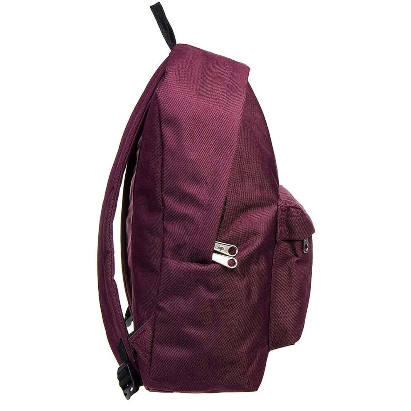 Hype Badge Burgundy Unisex Nylon Shoulder Bag Backpack