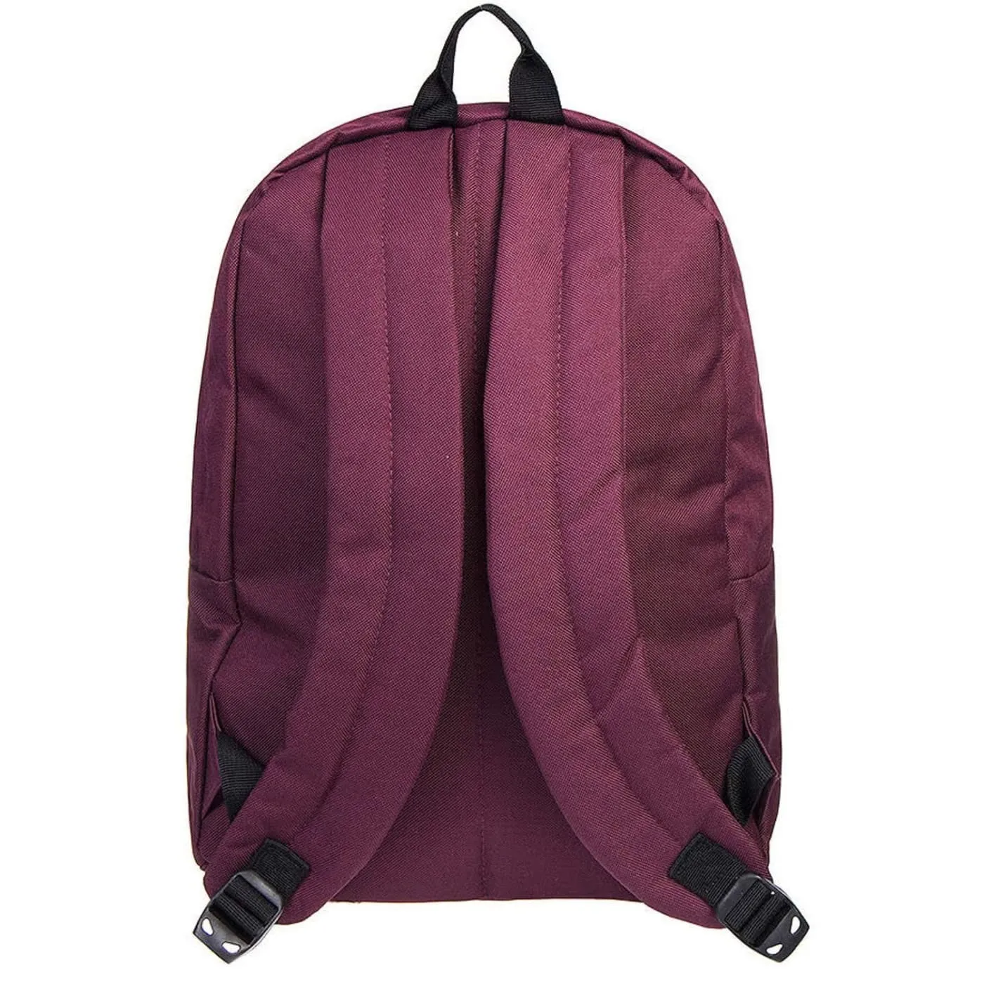 Hype Badge Burgundy Unisex Nylon Shoulder Bag Backpack
