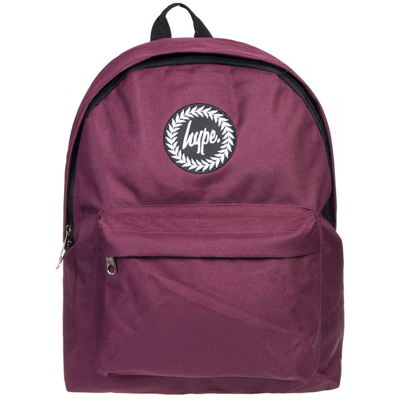 Hype Badge Burgundy Unisex Nylon Shoulder Bag Backpack