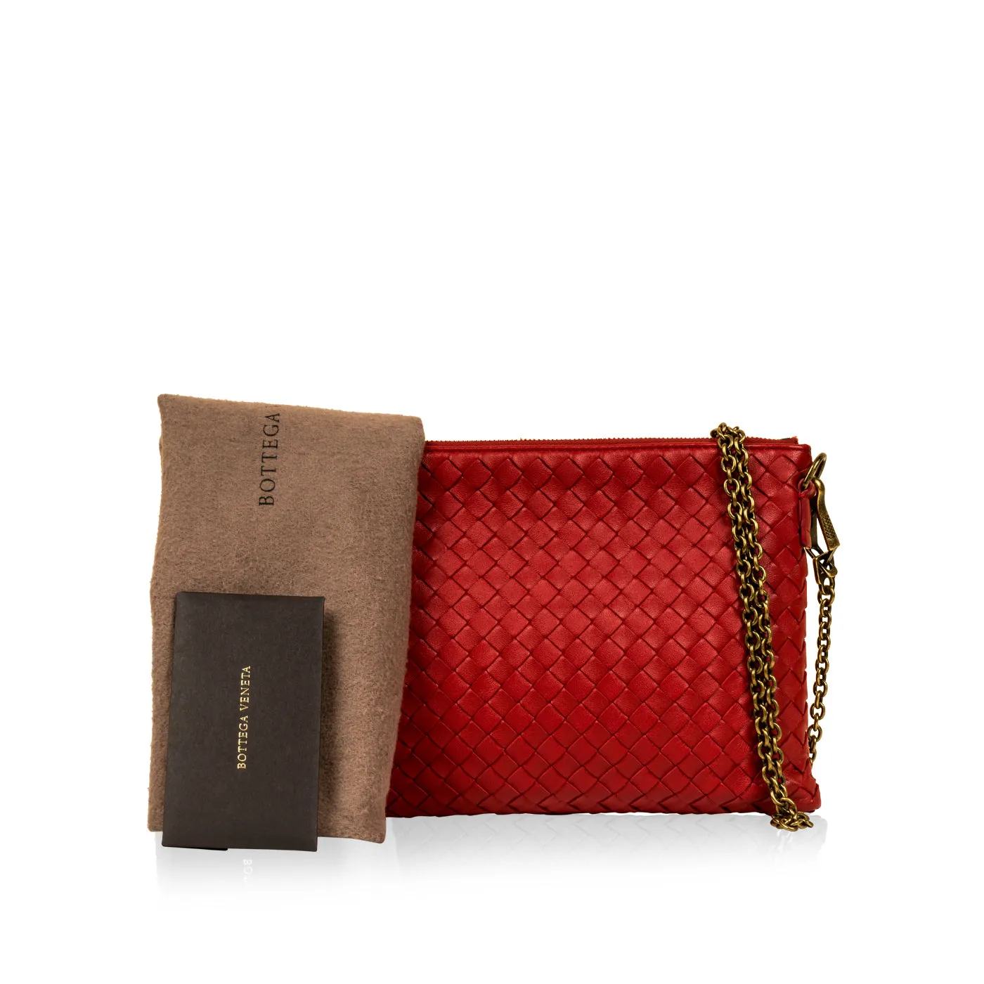 Intrecciato Clutch on Chain