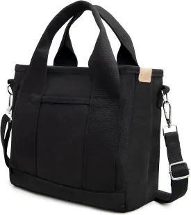 IwIeIaIrI Canvas Tote Bag for Women with Multi Pockets,Trendy Shoulder Handbag with Compartments for shopping,Work,Beach