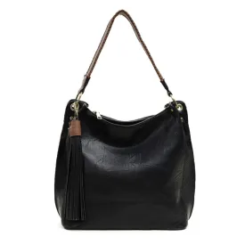 JEN & CO AMBER HOBO BAG BLACK