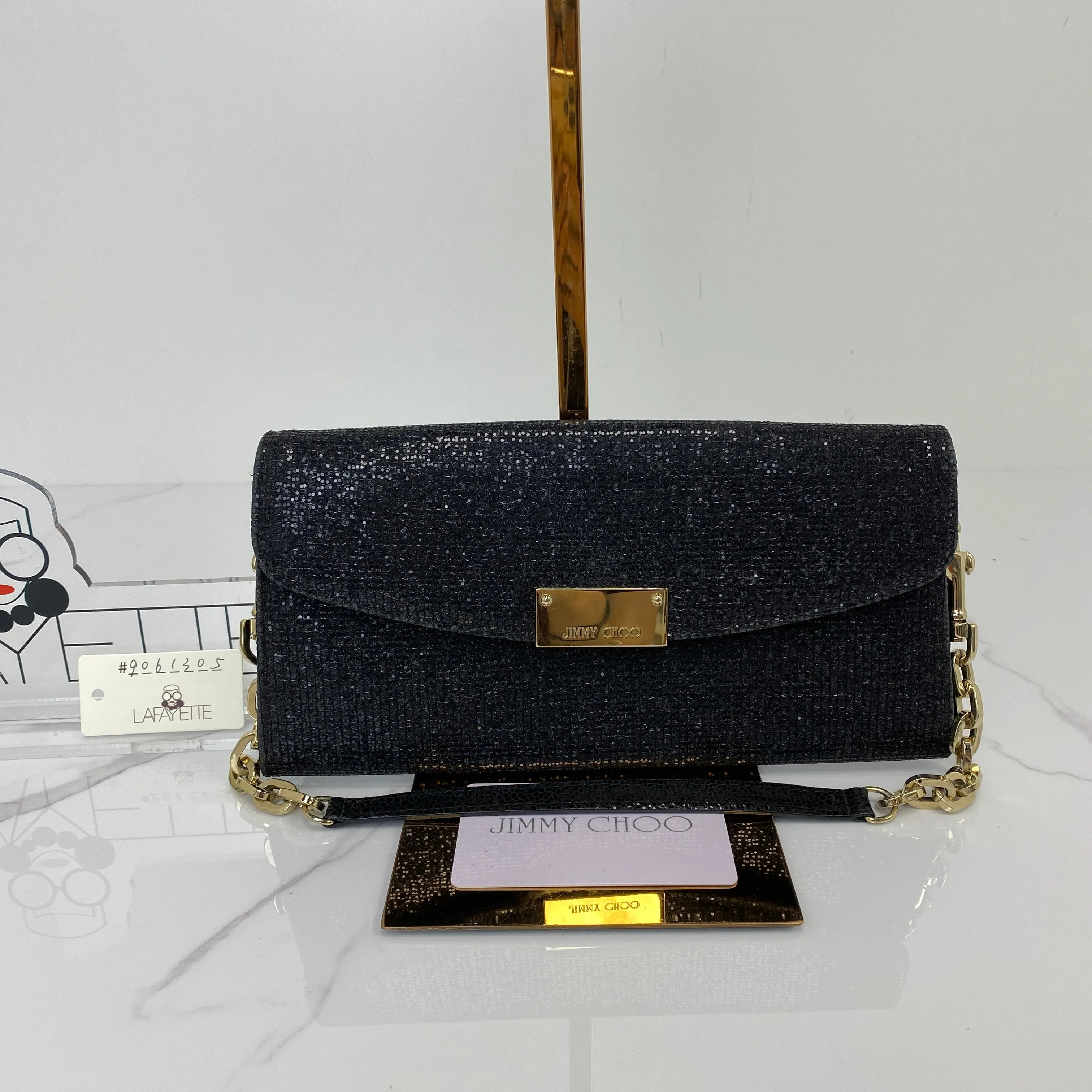 Jimmy Choo Glitter Raine Clutch