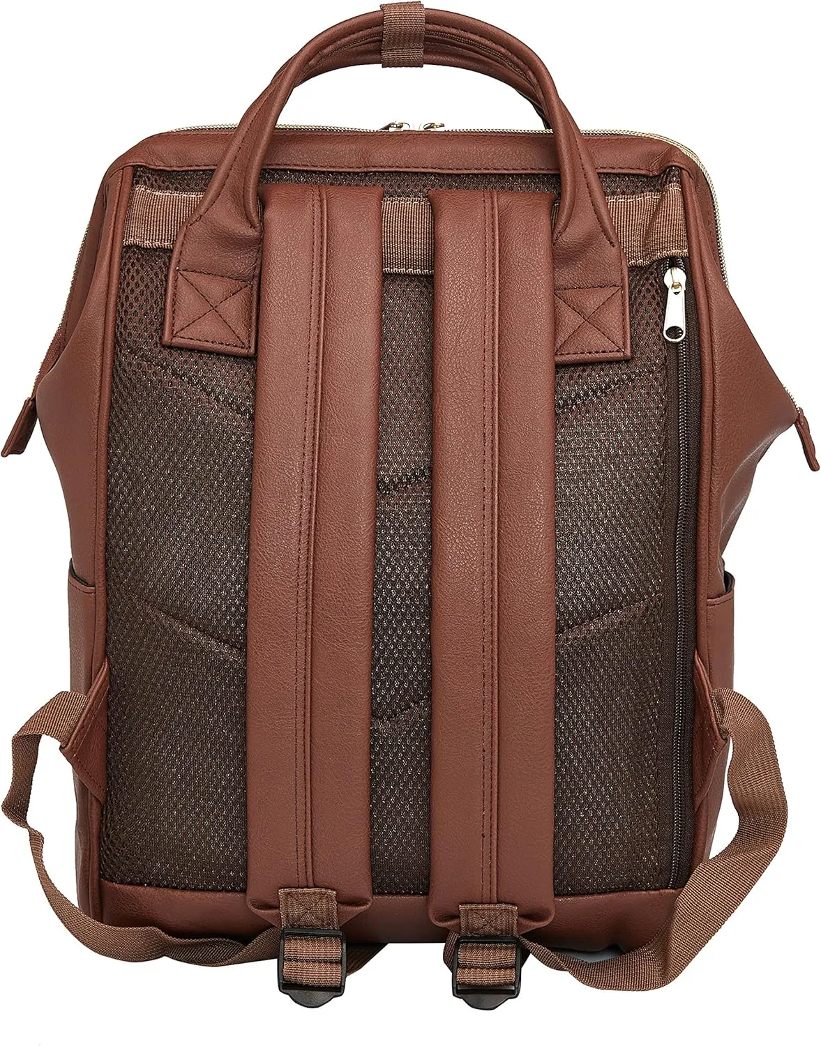 Kah&Kee Leather Backpack for Women and Men 15-inch Laptop Bag | Teacher Professional, Diaper Bag Backpack, Ideal for Work, School, Nurse, College & Travel (Brown, Medium)
