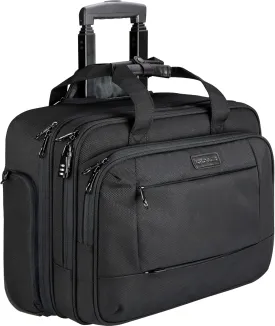 KROSER Rolling Laptop Bag for Men Women, Rolling Laptop Wheeled Briefcase for Business Fits Up to 17.3 Inch Laptop, Water-Repellent Wheeled Computer Bag Roller Case with RFID Pockets for Travel