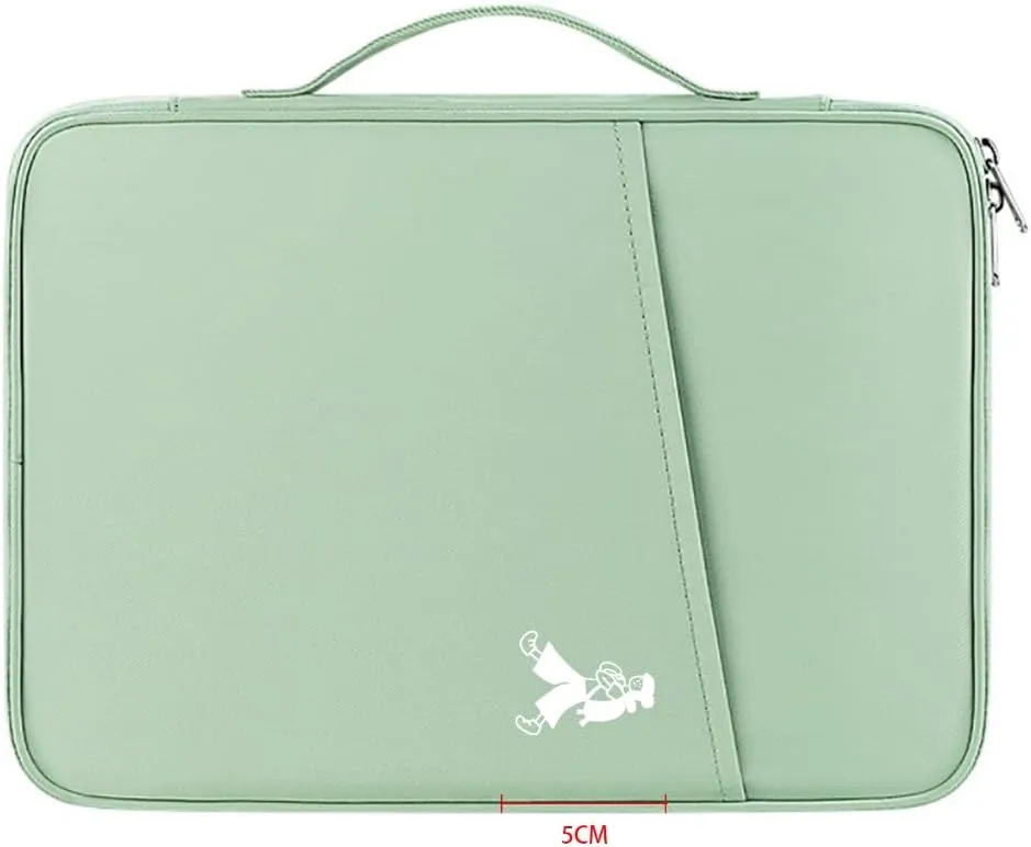 Laptop Sleeve Protective Sleeve Comaptible with MacBook Air/ 13-13.3 Notebook Multifuctional Briefcase Bag with Handle for Comfortable Travel (Lime Green)