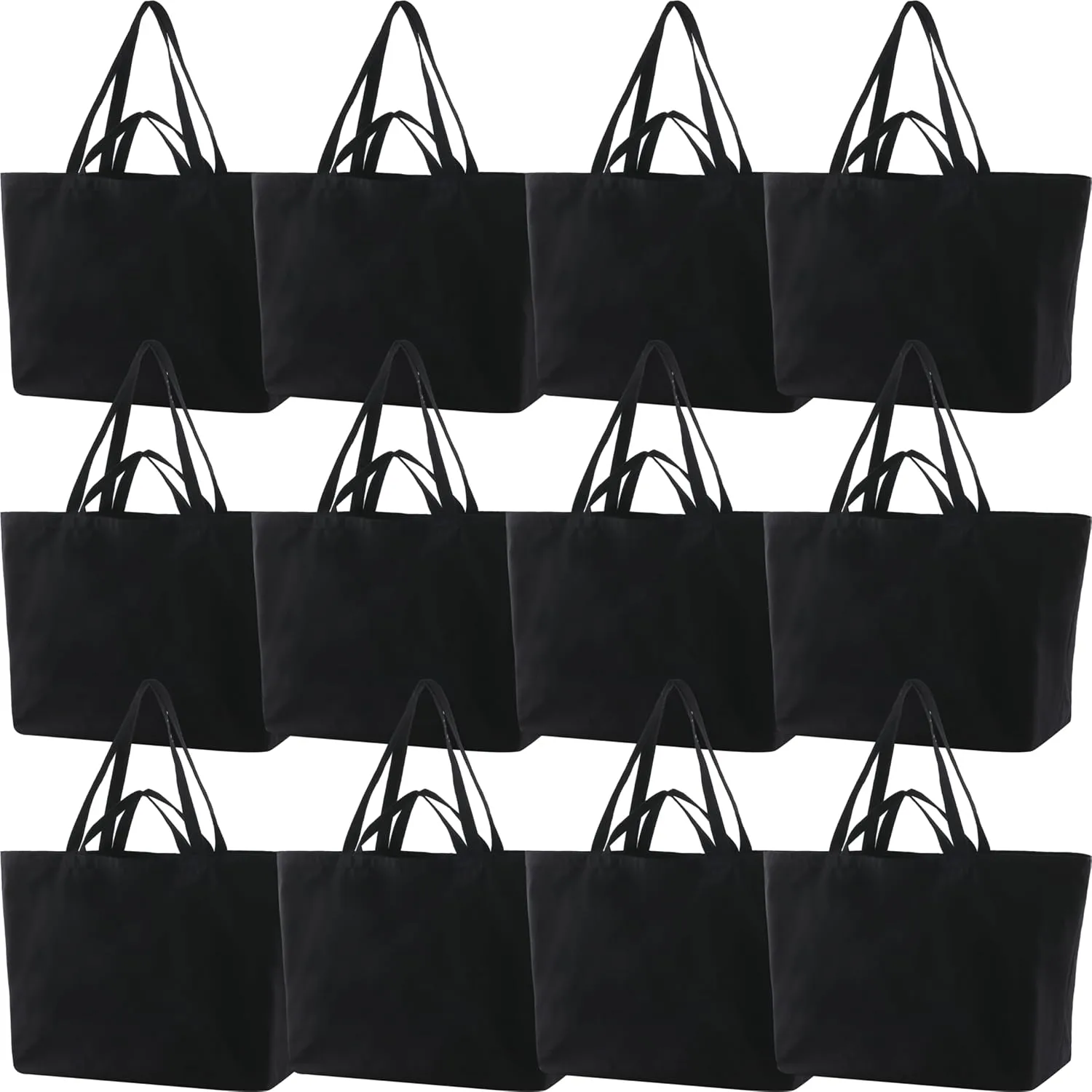 Large Sturdy Canvas Tote Bag -27" X 16" X 8" Extra Big Largest Grocery Shopping Beach Reusable Totes Bags